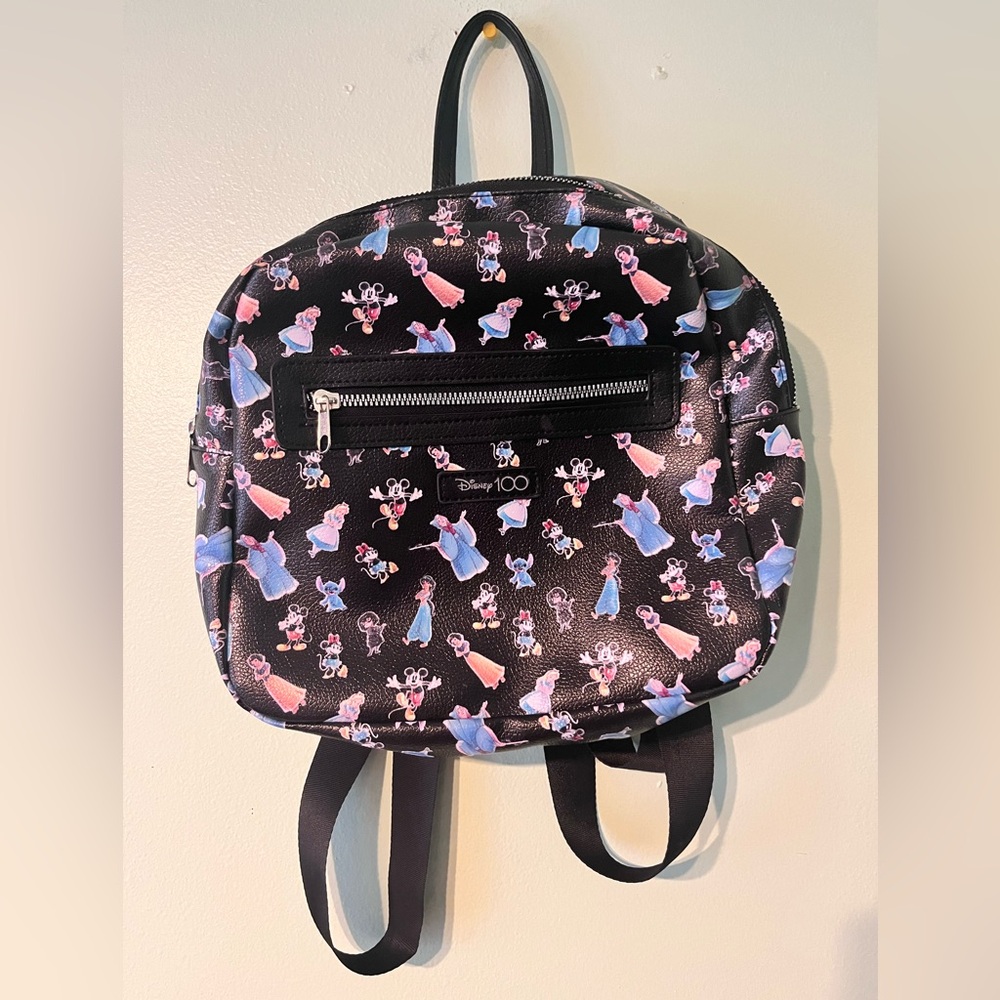 Disney 100 Character Adjustable Mini Backpack W/ … - image 1